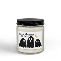 Spooky Season Soy Candle — Halloween Ghost Scented Jar (4oz & 9oz)