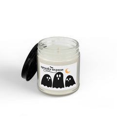 Spooky Season Soy Candle — Halloween Ghost Scented Jar (4oz & 9oz)